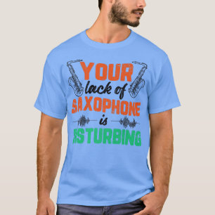 Camiseta Falta De Grafi Musical De Jazz Engraçado Saxofone
