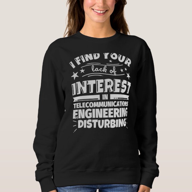 Camiseta Falta de interesse na engenharia de telecomunicaçõ (Frente)