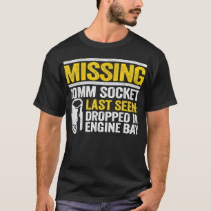 Camiseta Falta Soquete de 10mm Oficina de Reparos de Carros