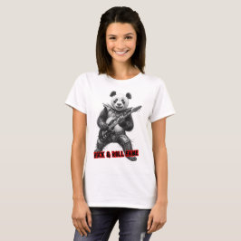 Camiseta Fama de Rock and Roll em um Preto