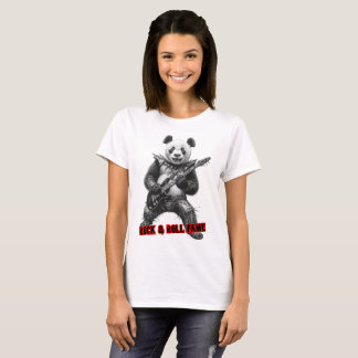 Camiseta Fama de Rock and Roll em um Preto