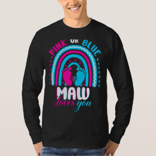 Camiseta Fama do Partido Revelação do Gênero, Rosa ou Azul,