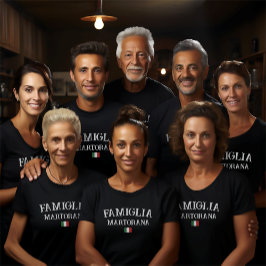 Camiseta Famiglia Família Italiana Personalizada Sindicato
