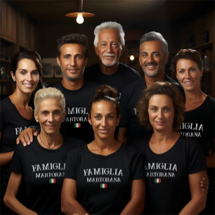 Camiseta Famiglia Família Italiana Personalizada Sindicato 
