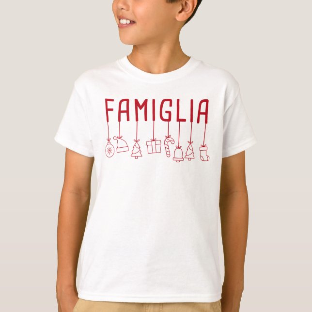 Camiseta Famiglia Italiana - Matando a Família Natal T-Sh (Frente)