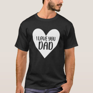 Camiseta Família 365 Eu Amo Você Dia de os pais Pai Topo Pa