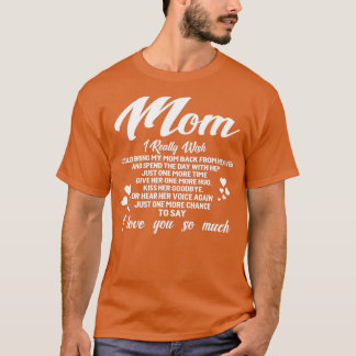 Camiseta FAMÍLIA 365 Mãe Eu Te Amo Memória Da Minha Mãe