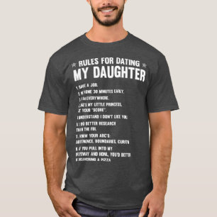 Camiseta FAMÍLIA 365 Regras Para Namorando Minha Filha Engr