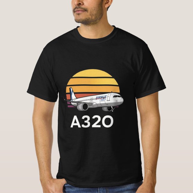 Camiseta Família Airbus A320 (Frente)
