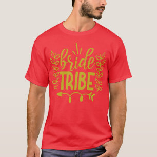 Camiseta Família Amigos Da Tribo De Casamento Noiva B