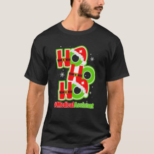 Camiseta Família Assistente Médico Ho-Ho Natal Xmas P