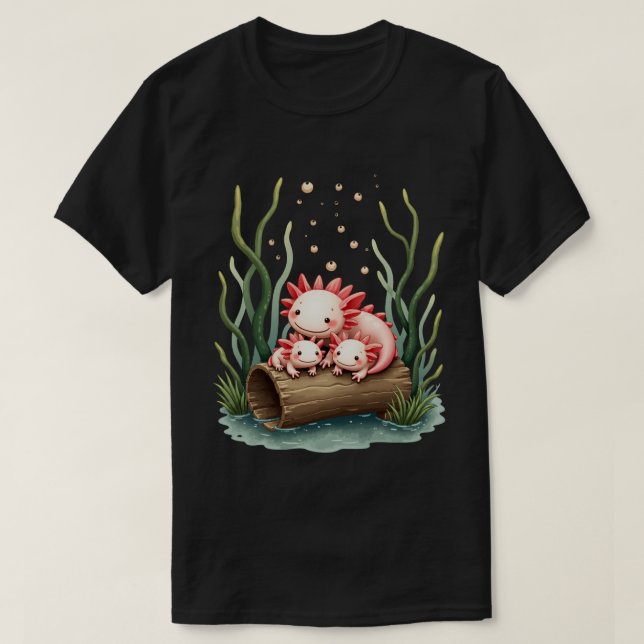 Camiseta Família Axolote (Frente do Design)