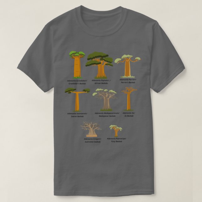 Camiseta Família Baobab Baob Adansonia Tree (Frente do Design)