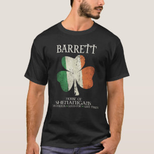 Camiseta Família Barrett sobrenome Irlanda