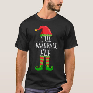 Camiseta Família Baseball Elf Correspondente Grupo de Natal