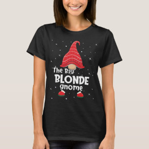 Camiseta Família Blonde Gnomo Correspondendo à doação engra