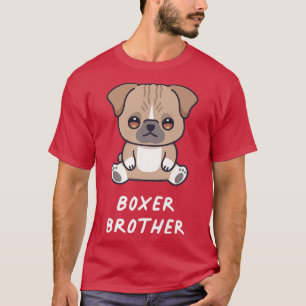 Camiseta Família Boer Brother Kawaii Anime Dog Proprietário