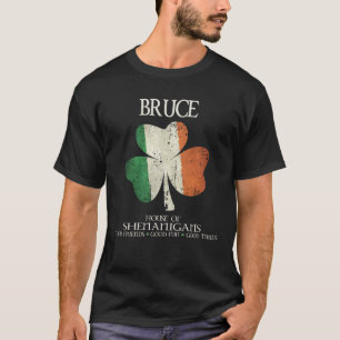 Camiseta Família Bruce sobrenome Irlanda Casa irlandesa de 