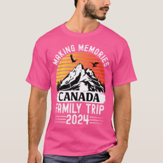 Camiseta Família Canada Family Vacation 2024 Mountain Campi