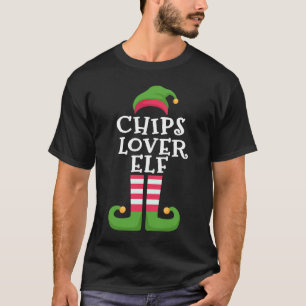 Camiseta Família Chips Elf Correspondendo à fantasia de Nat