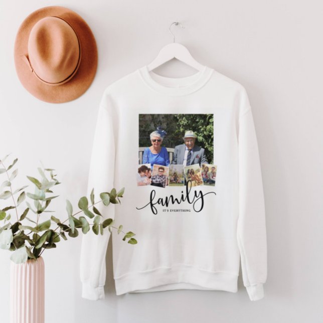 Camiseta Família, Colagem Personalizada da Família 6 Fotogr (Criador carregado)