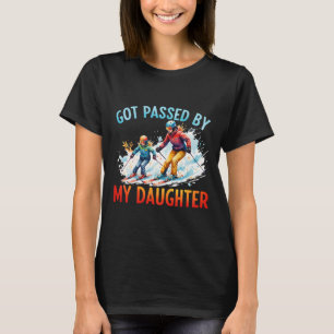 Camiseta Família Colorida de Esqui Foi Pedalada Por Minha F