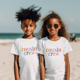 Camiseta Família Colorida de Tripulantes de Primo Correspon