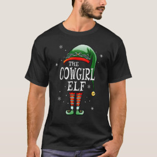 Camiseta Família Combinada A Vaqueira Elfo Natal