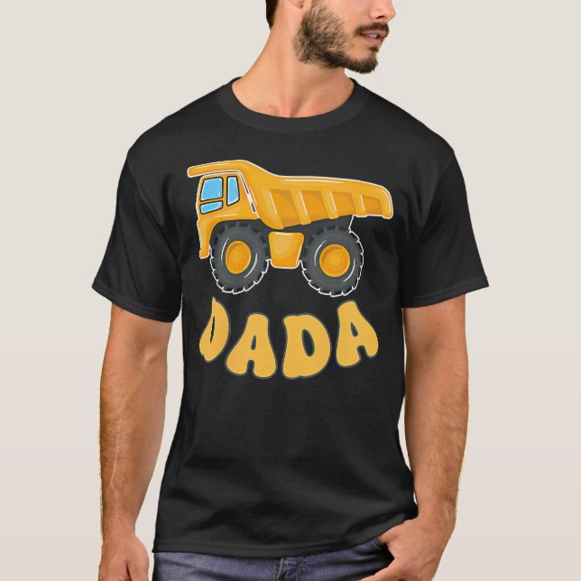 Camiseta Família Combinada de Construção Engraçada Dada Esc (Frente)