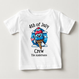 Camiseta Família Combinada de Roupas para 4 de Julho