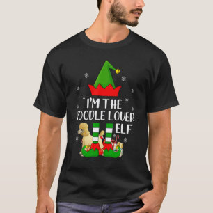 Camiseta Família Combinada Eu Sou O Elfo Poodle Natal