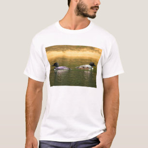 Camiseta Família comum do mergulhão-do-norte