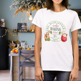 Camiseta Família Cookie Baking Tripulante de Natal