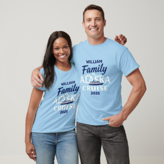 Camiseta Família Correspondente ao Alaska Cruise Nome e Ano