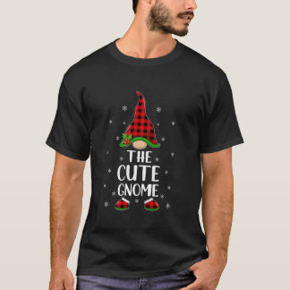 Camiseta Família Correspondente Buffalo Xadrez O Gnomo Fofo