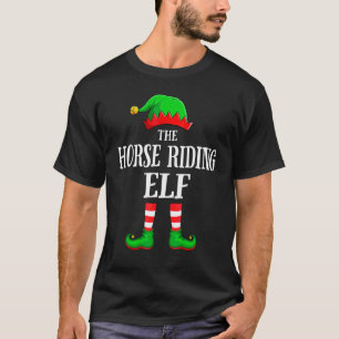 Camiseta Família Correspondente de Elfo de Montar Cavalo Na
