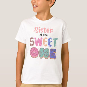Camiseta Família Correspondente Doce Um Aniversário Dourado