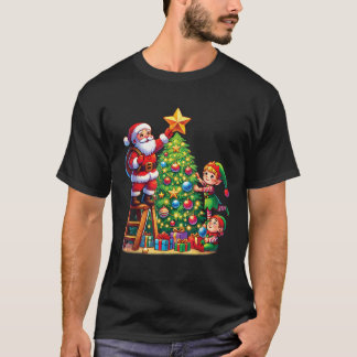 Camiseta Família Correspondente Esquadrão de Elfo de Papai 