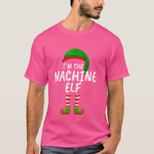 Camiseta Família Correspondente Eu sou Machine Elf Natal