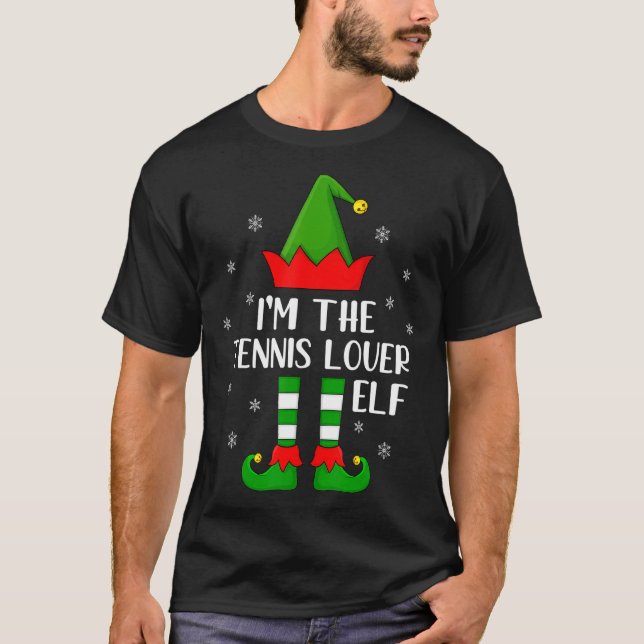 Camiseta Família Correspondente Eu sou o Natal do Elf Tênis (Frente)