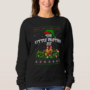 Camiseta Família Correspondente Feia O Cristo Elf Irmão Peq