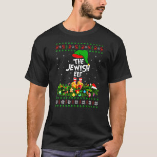 Camiseta Família Correspondente Feia O Natal Do Elfo Judeu