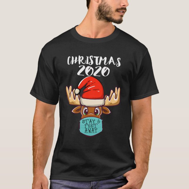 Camiseta Família Correspondente Rudolph Reindeer Fique 6 Pé (Frente)