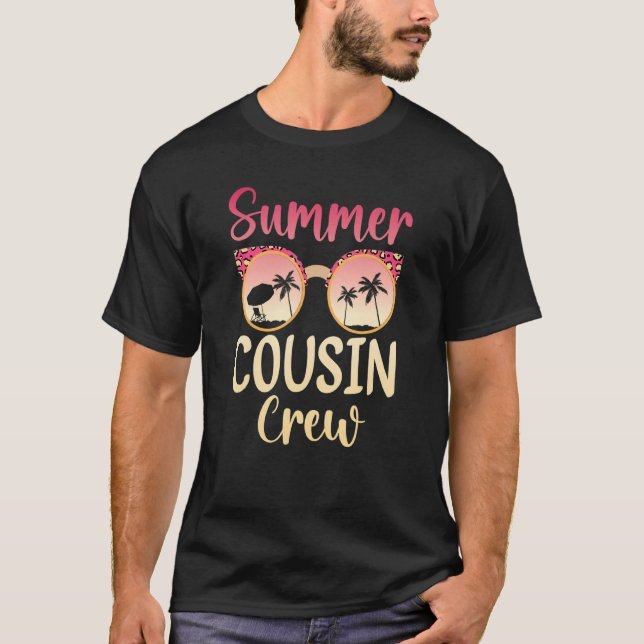 Camiseta Família Cousin Crew Férias de Verão Beach Cruise S (Frente)