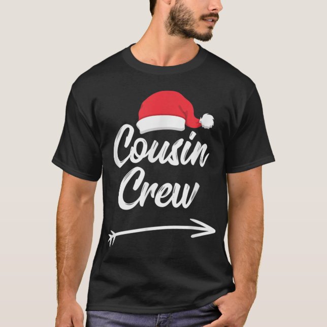 Camiseta Família Cousin Crew Xmas - Reunião Natal Relativa (Frente)