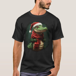 Camiseta Família Crocodilo de Natal