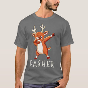 Camiseta Família DASHER Santas Reindeers de Natal