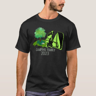 Camiseta família de acampamento 2023 engraçado