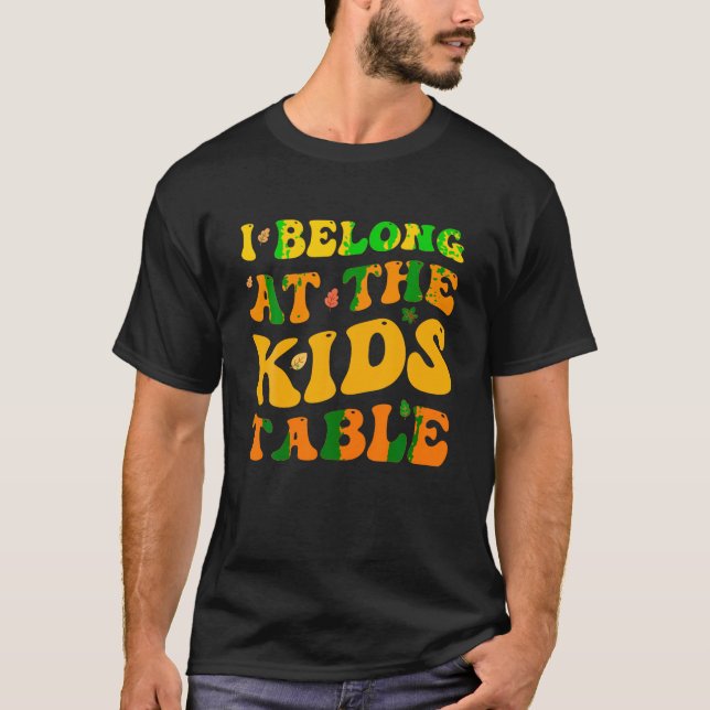 Camiseta Família de Ação de Graças Engraçado, eu pertenço n (Frente)