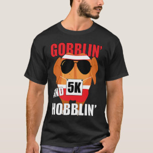 Camiseta Família de Ação de Graças Trot Gobblin e Ho